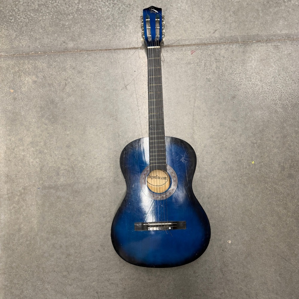 Sky Acoustic Guitar Blue Burst 6-String Beginner Project Instrument